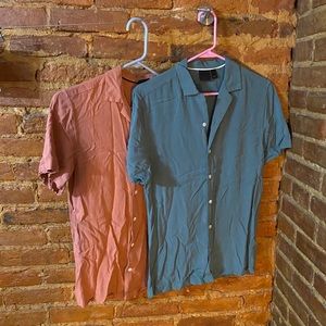 Two ASOS Viscose Button Ups